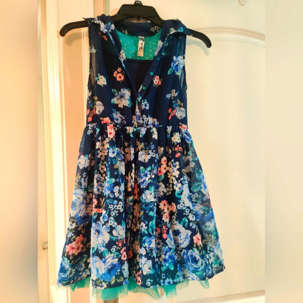Knit Work's Girls Floral Dress Size 12
